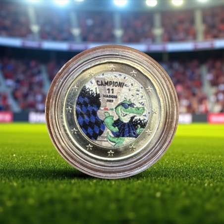 2 Euro couleur - Inter de Milan champion d'Italie