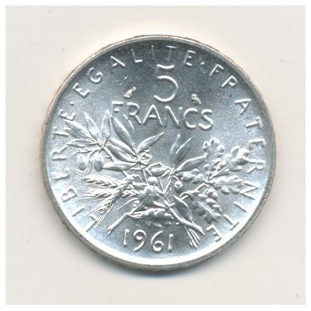 5 Francs Semeuse - 1961