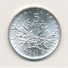 5 Francs Semeuse - 1961