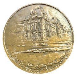 Médaille - René Monory 1979 - Meilleurs voeux du ministre de l'économie - bronze 50mm