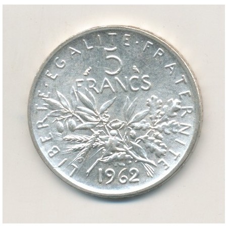 5 Francs Semeuse - 1962