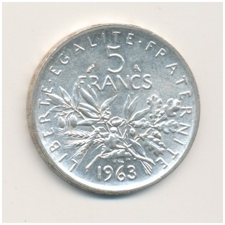 5 Francs Semeuse - 1963