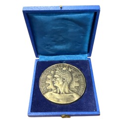 Médaille - Société industrielle de l'Aisne - 1957 - Sucrerie de Marle - bronze argenté - 59mm - TTB+ 2