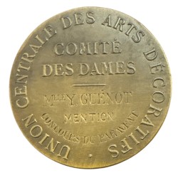 Médaille - Union centrale des arts décoratifs - Comité des dames - bronze - 35mm - TTB+