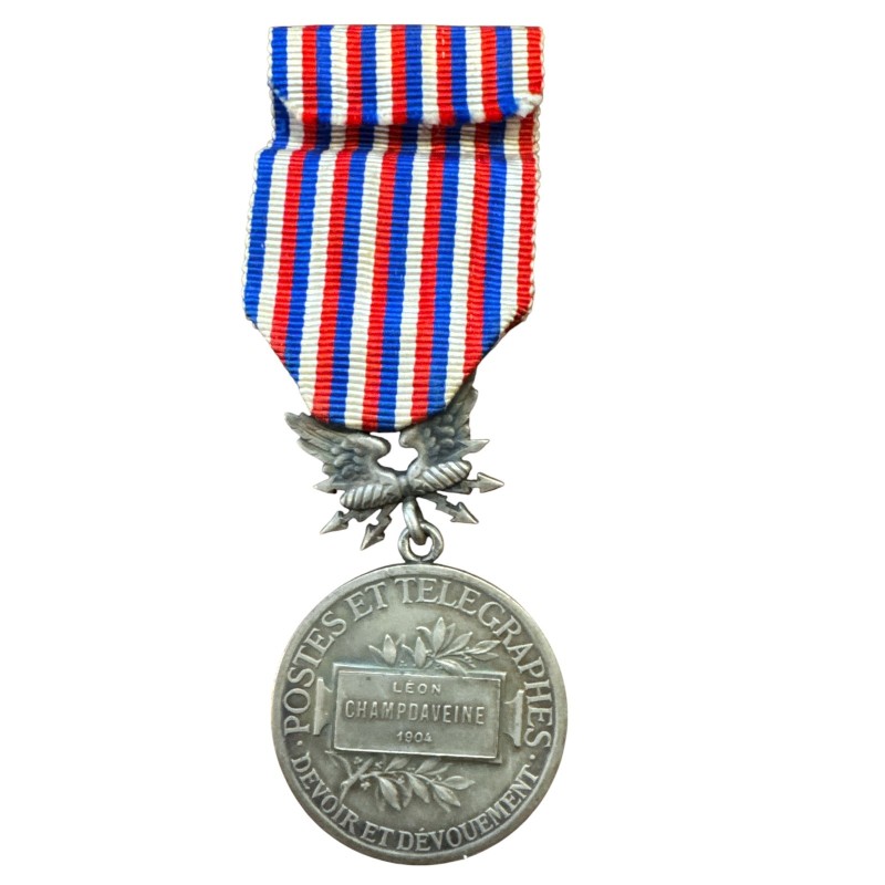 Médaille - Postes et Télégraphes - argent - ordonnance