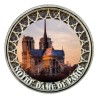 2 Euro couleur - Notre-dame de Paris - coucher de soleil