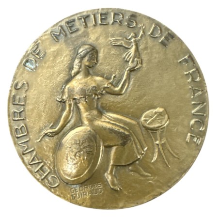 Médaille - Chambres de métiers de France - L'artisanat Français reconnaissant - Guiraud - bronze - 59mm