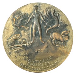 Médaille - Chambres de métiers de France - L'artisanat Français reconnaissant - Guiraud - bronze - 59mm 2