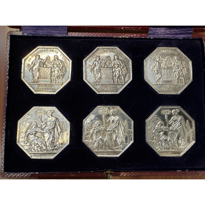 Coffret Nationale vie - Avec 6 Jetons Assurance - en argent 