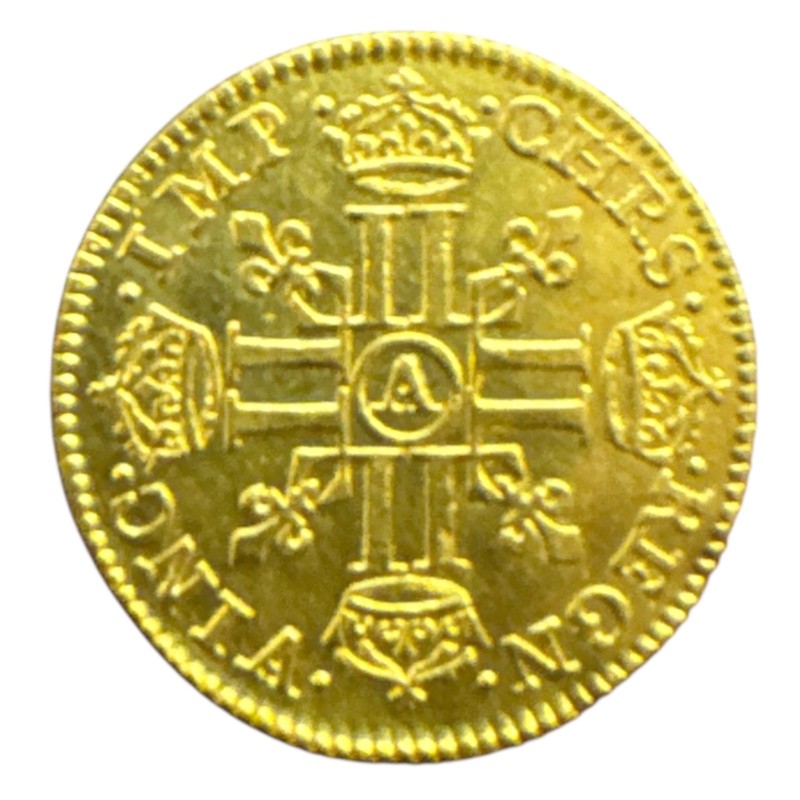 Louis XIII - 1/2 Louis d'or Warin - 1640 A Paris - mèche courte - 1er type - TTB+
