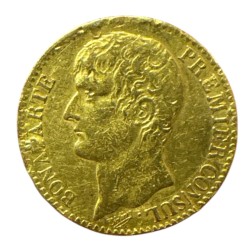 Bonaparte 1er consul - 40F Or - AN XI Paris - TB