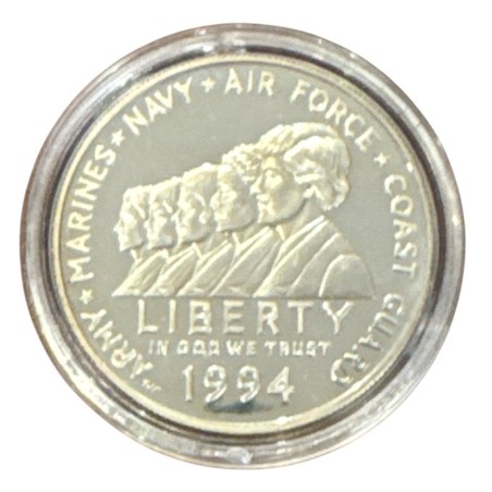 Etats-Unis - 1 Dollar 1994 P - Women in military - argent 26,73g 0,900 - FDC