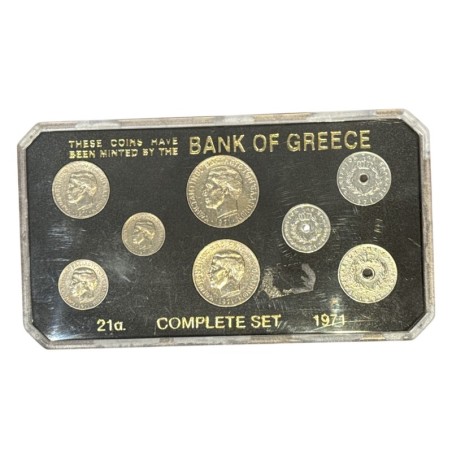 Grèce - Coffret 8 pièces - 1971