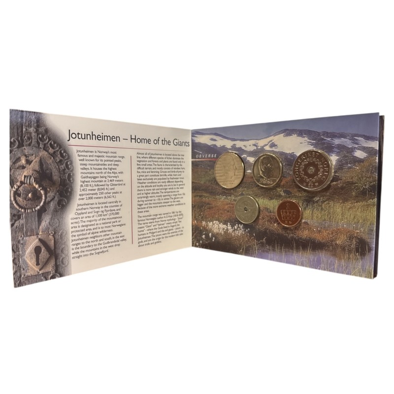 Norvège - Coffret 5 monnaies - 2001 - FDC 
