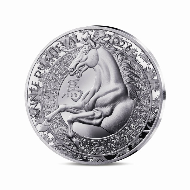 10 Euro 2025 - Année du cheval - Calendrier chinois - argent Belle épreuve