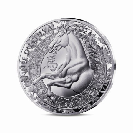10 Euro 2025 - Année du cheval - Calendrier chinois - argent Belle épreuve