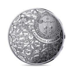 10 Euro 2025 - Année du cheval - Calendrier chinois - argent Belle épreuve 2