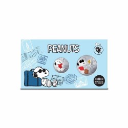 Cartelette duo - 10 et 50 Euro 2025 - Peanuts - argent 