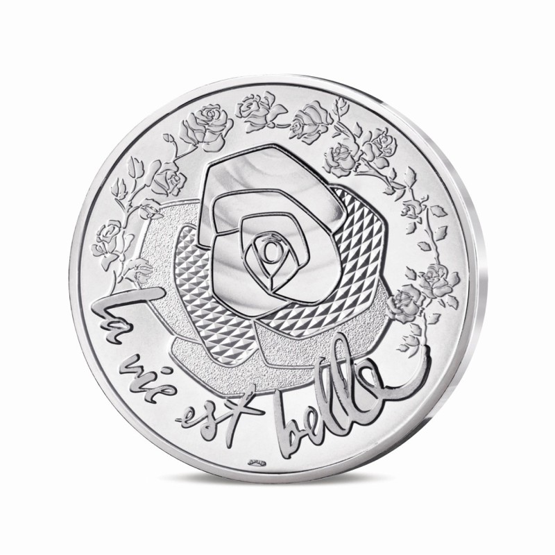 Médaillon argenté 90 ans Lancome - 34mm