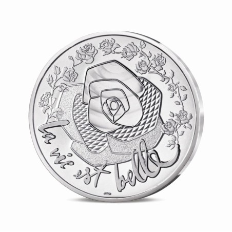 Médaillon argenté 90 ans Lancome - 34mm