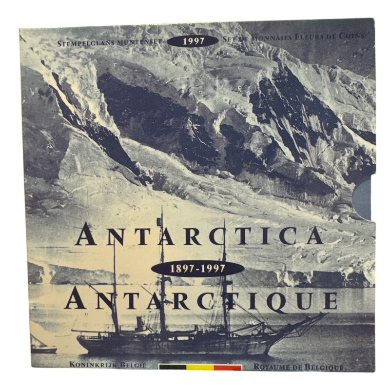 Belgique - Coffret BU 1997 - Antarctique - 10 monnaies + 1 médaille