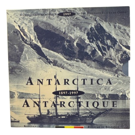Belgique - Coffret BU 1997 - Antarctique - 10 monnaies + 1 médaille