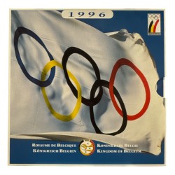 Belgique - Coffret BU 1996 - Jeux olympiques - 10 monnaies + 1 médaille