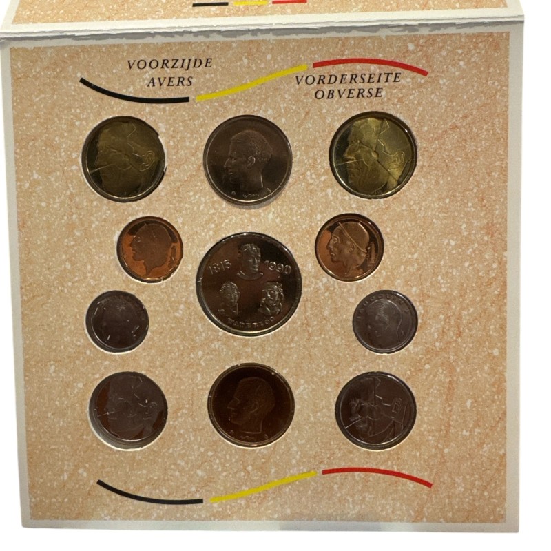 Belgique - Coffret BU 1990 - 10 monnaies + 1 médaille