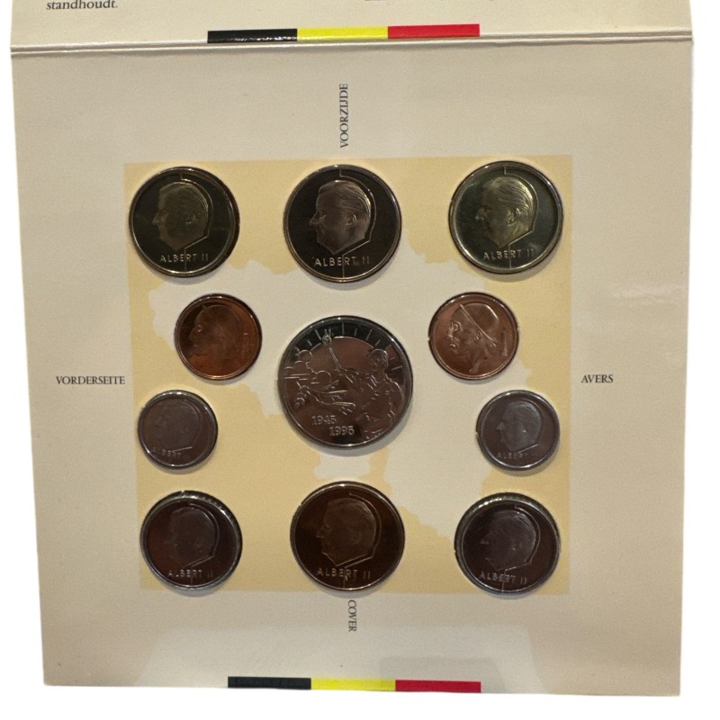 Belgique - Coffret BU 1995 - 10 monnaies + 1 médaille