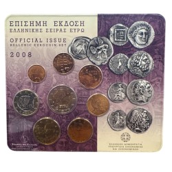 Grèce - Coffret BU 2008 - 8 monnaies