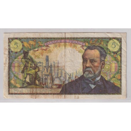 5 Francs pasteur - 1.08.1968 - TTB