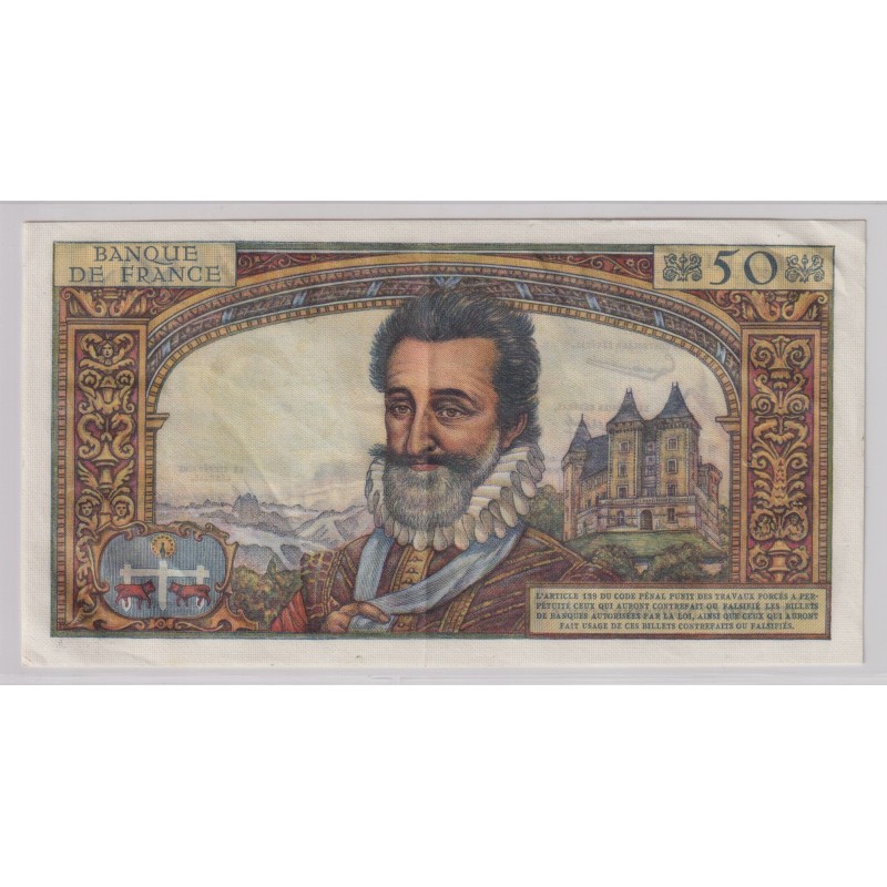 50 Francs Henri IV - 2.07.1959 - SUP