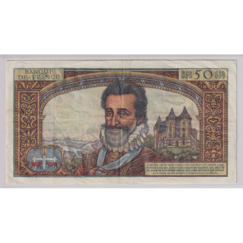 50 Francs Henri IV - 2.07.1959 - TTB+