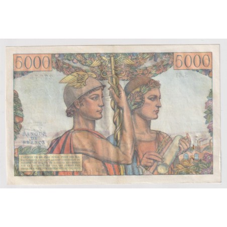 5000 Francs Terre et Mer - 5.04.1951 - SUP