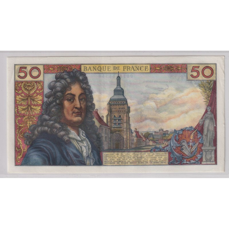 50 Francs Racine - 7.06.1962 - SPL+