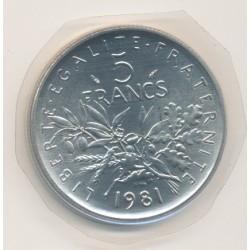 5 Francs Semeuse - 1981