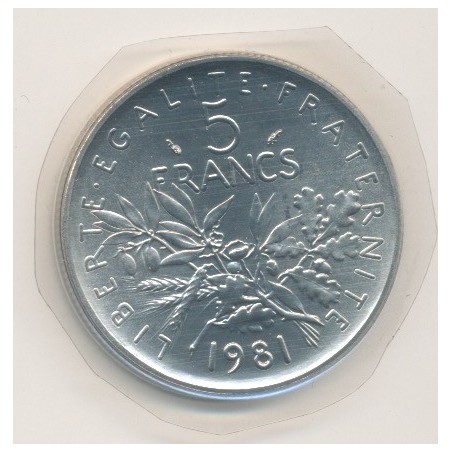 5 Francs Semeuse - 1981