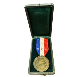 Médaille - Société centrale de sauvetage des naufragés - bronze - avec écrin - ordonnance