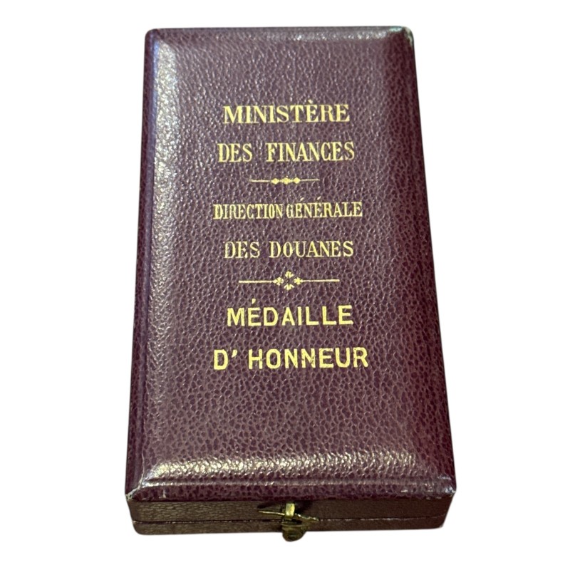 Médaille - Direction générale des douanes - avec écrin - ordonnance