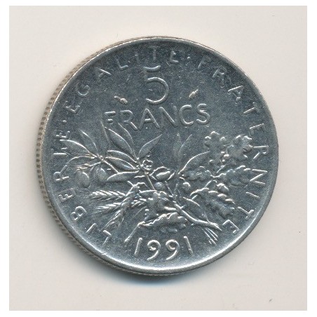 5 Francs Semeuse - 1991