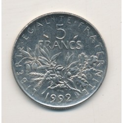 5 Francs Semeuse - 1992