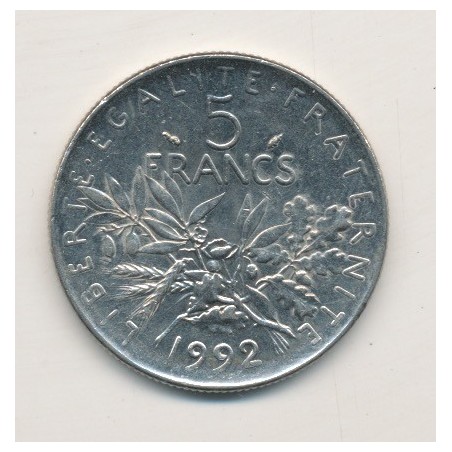 5 Francs Semeuse - 1992