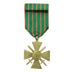 Médaille - Croix de guerre 1914-1918 - 1 Palme + 1 étoile - ordonnance 2
