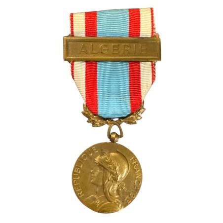 Médaille - Commémorative AFN - agrafe Algérie - bronze - ordonnance