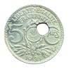 Monnaie Fautée - 10 Centimes Lindauer 1935 - trou décalé - TTB+