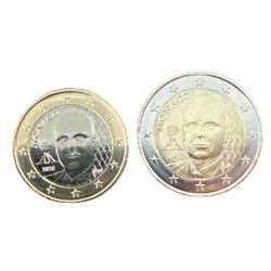 Monaco - 1 et 2 Euro 2025 - Albert Nouveau portrait