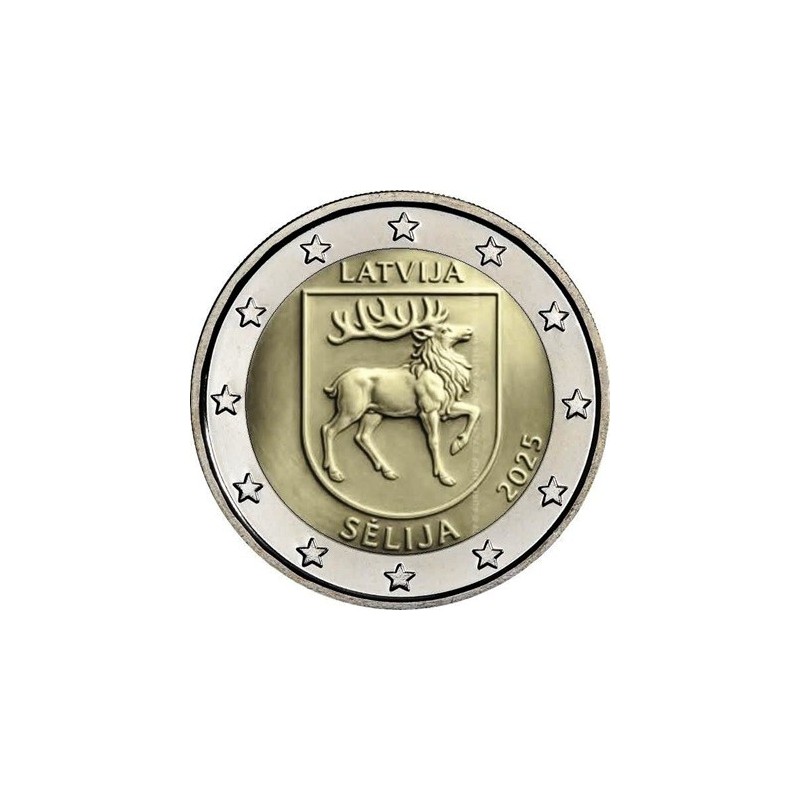 2€ Lettonie 2025 - region de Sélija