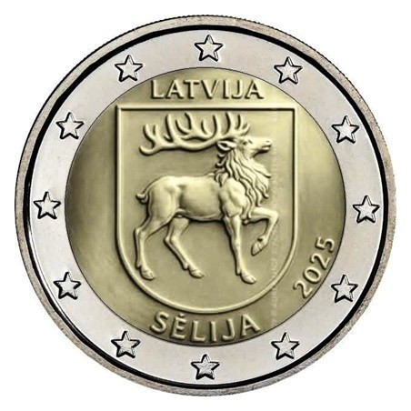 2€ Lettonie 2025 - region de Sélija
