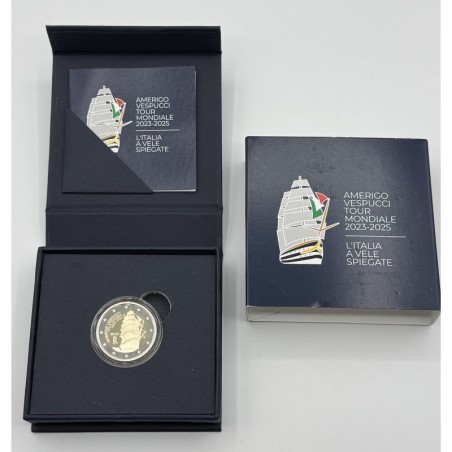 2€ Italie 2025 - Tour du monde du navire-école Amerigo Vespucci - Belle épreuve