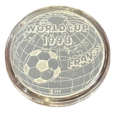 Lot 12 Médailles - Coupe du monde Football 1998 - argent